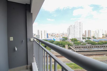 Sala/Quarto - Varanda de kitnet/studio para alugar com 1 quarto, 24m² em Belenzinho, São Paulo
