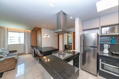 Sala de apartamento para alugar com 2 quartos, 65m² em Belvedere, Belo Horizonte