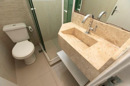 Banheiro social de apartamento à venda com 2 quartos, 56m² em Jardim Myrian Moreira da Costa, Campinas