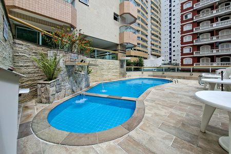 Área comum - Piscina de apartamento para alugar com 3 quartos, 117m² em Vila Tupi, Praia Grande