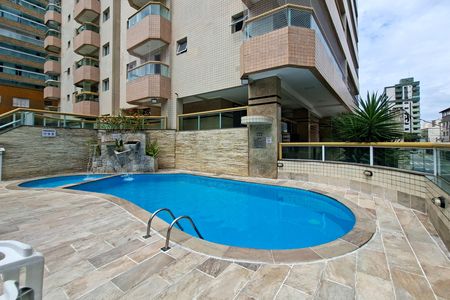 Área comum - Piscina de apartamento para alugar com 3 quartos, 117m² em Vila Tupi, Praia Grande