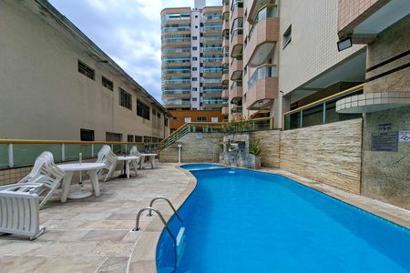 Área comum - Piscina de apartamento para alugar com 3 quartos, 117m² em Vila Tupi, Praia Grande