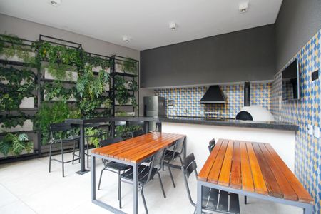 Studio para alugar com 27m², 1 quarto e sem vaga Studio para alugar com 27m², 1 quarto e sem vagaÁrea Comum - Churrasqueira 1