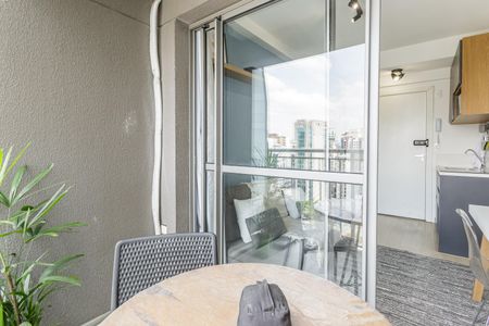 Varanda de apartamento à venda com 1 quarto, 27m² em Brooklin Paulista, São Paulo