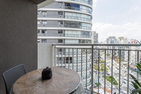 Varanda de apartamento à venda com 1 quarto, 27m² em Brooklin Paulista, São Paulo