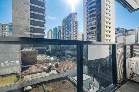 Studio - Varanda de kitnet/studio para alugar com 1 quarto, 32m² em Jardim Paulista, São Paulo