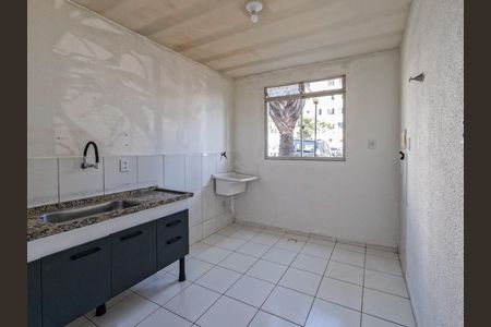 Cozinha de apartamento para alugar com 1 quarto, 48m² em Estância Jaraguá, São Paulo