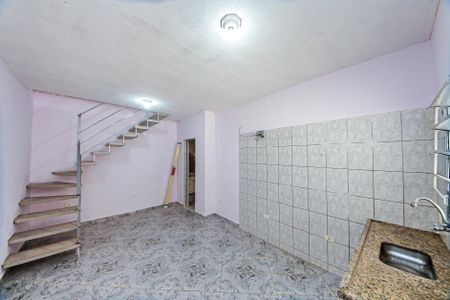 Sala/Cozinha de casa para alugar com 1 quarto, 40m² em Vila Industrial, São Paulo