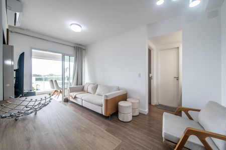 Sala de apartamento à venda com 1 quarto, 48m² em Campo Belo, São Paulo