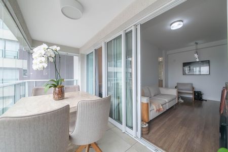 Varanda de apartamento à venda com 1 quarto, 48m² em Campo Belo, São Paulo