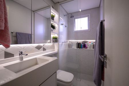 Apartamento para alugar com 116m², 2 quartos e 2 vagas Apartamento para alugar com 116m², 2 quartos e 2 vagasBanheiro da Suíte 1