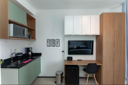 Studio à venda com 25m², 1 quarto e 1 vaga Studio à venda com 25m², 1 quarto e 1 vagaCozinha