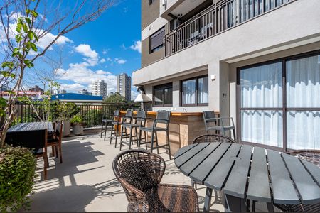 Studio para alugar com 29m², 1 quarto e 1 vaga Studio para alugar com 29m², 1 quarto e 1 vagaÁrea comum - Churrasqueira