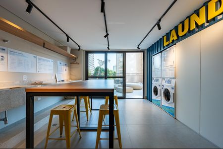 Studio para alugar com 29m², 1 quarto e 1 vaga Studio para alugar com 29m², 1 quarto e 1 vagaÁrea comum - Lavanderia