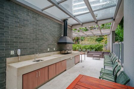 Studio à venda com 32m², 1 quarto e 1 vaga Studio à venda com 32m², 1 quarto e 1 vagaÁrea comum - Churrasqueira