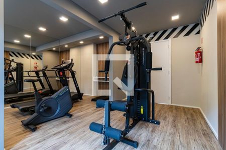 Apartamento para alugar com 32m², 1 quarto e sem vaga Apartamento para alugar com 32m², 1 quarto e sem vagaAcademia