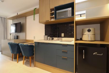 Studio à venda com 31m², 1 quarto e sem vagaCozinha