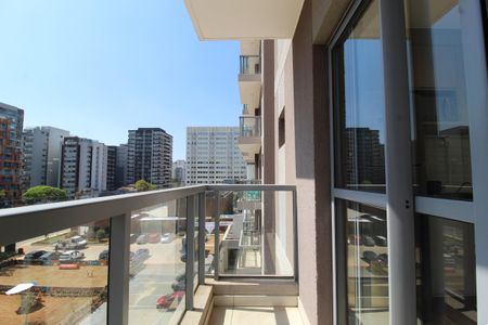 Varanda do Studio de kitnet/studio para alugar com 1 quarto, 26m² em Indianópolis, São Paulo