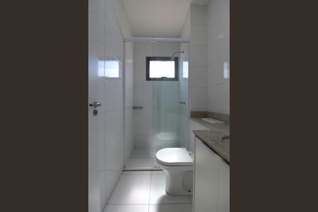 Banheiro Social de kitnet/studio para alugar com 1 quarto, 26m² em Indianópolis, São Paulo