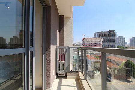 Varanda do Studio de kitnet/studio para alugar com 1 quarto, 26m² em Indianópolis, São Paulo