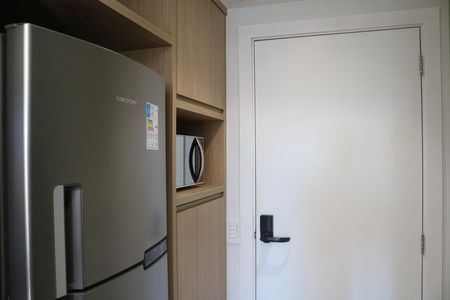 Cozinha de kitnet/studio para alugar com 1 quarto, 26m² em Perdizes, São Paulo