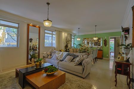 Sala de apartamento à venda com 4 quartos, 220m² em Sion, Belo Horizonte