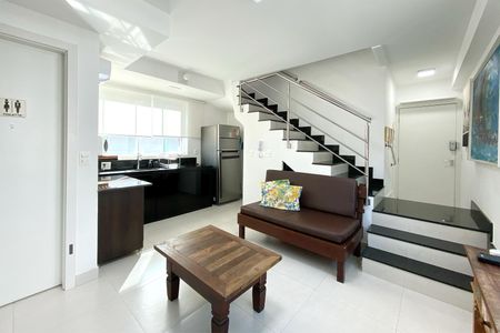 Sala de apartamento à venda com 1 quarto, 44m² em Savassi, Belo Horizonte