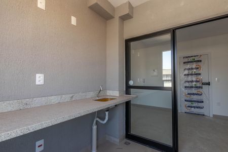 Varanda gourmet de apartamento à venda com 2 quartos, 59m² em Nova Granada, Belo Horizonte