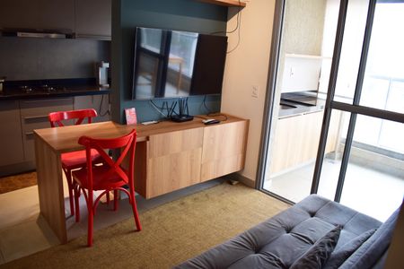 Sala de apartamento para alugar com 1 quarto, 53m² em Alto da Boa Vista, Ribeirão Preto