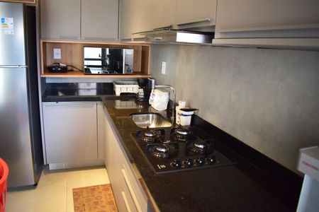 Cozinha de apartamento para alugar com 1 quarto, 53m² em Alto da Boa Vista, Ribeirão Preto