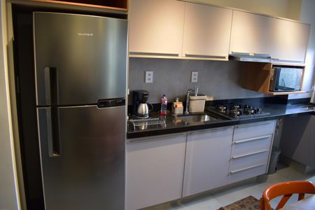 Cozinha de kitnet/studio para alugar com 1 quarto, 53m² em Alto da Boa Vista, Ribeirão Preto