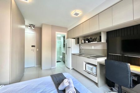 Studio para alugar com 24m², 1 quarto e sem vaga Studio para alugar com 24m², 1 quarto e sem vagaSala/Quarto
