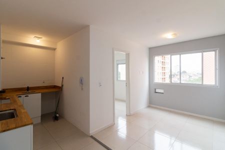 Sala - Cozinha de apartamento para alugar com 2 quartos, 36m² em Jardim Ester Yolanda, São Paulo