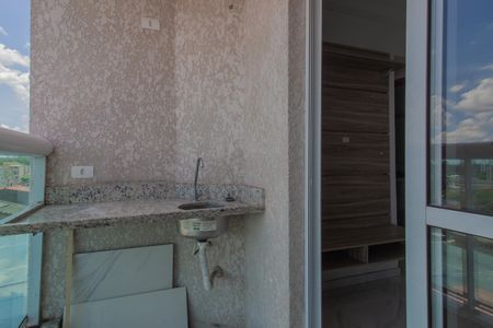 Sacada da Sala de apartamento para alugar com 2 quartos, 53m² em Parque São Vicente, Mauá