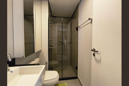 Banheiro de kitnet/studio à venda com 1 quarto, 21m² em Vila Mariana, São Paulo