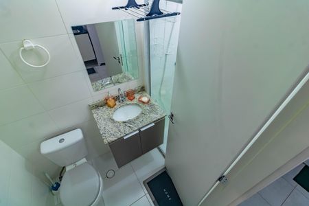 Banheiro de kitnet/studio para alugar com 1 quarto, 25m² em Vila Clementino, São Paulo