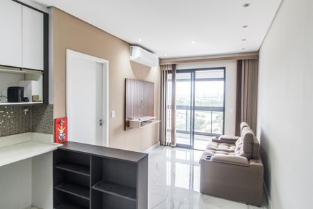 Sala de apartamento à venda com 1 quarto, 39m² em Tamboré, Barueri