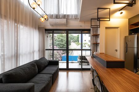 Sala de apartamento para alugar com 1 quarto, 52m² em Vila Pompéia, São Paulo