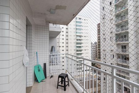 Varanda da Sala de apartamento para alugar com 2 quartos, 58m² em Ocian, Praia Grande