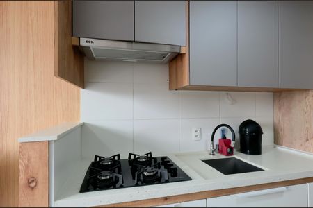 Cozinha de apartamento para alugar com 1 quarto, 29m² em Jardim da Glória, São Paulo