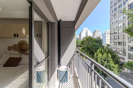 Studio para alugar com 22m², 1 quarto e sem vagaVaranda