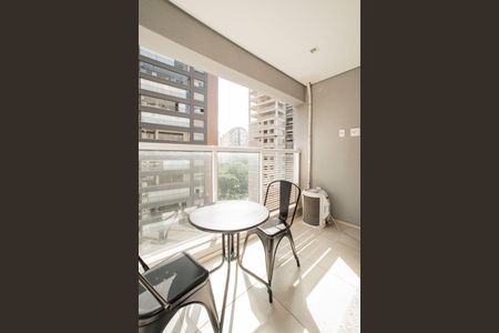Varanda de kitnet/studio para alugar com 1 quarto, 27m² em Vila Clementino, São Paulo