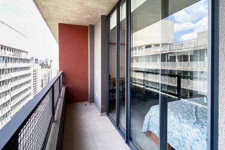 Studio para alugar com 26m², 0 quarto e sem vagaVaranda