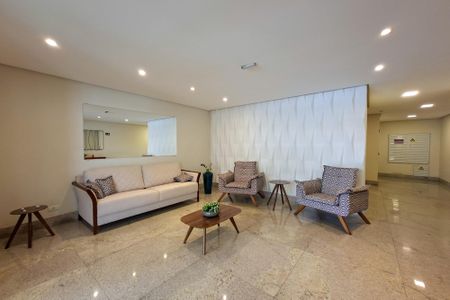 Apartamento para alugar com 90m², 2 quartos e 1 vagaHall social