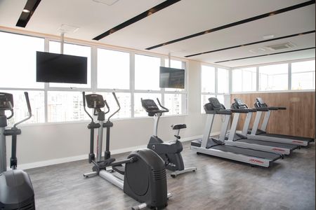 Studio para alugar com 26m², 1 quarto e sem vaga Studio para alugar com 26m², 1 quarto e sem vagaÁrea comum - Academia