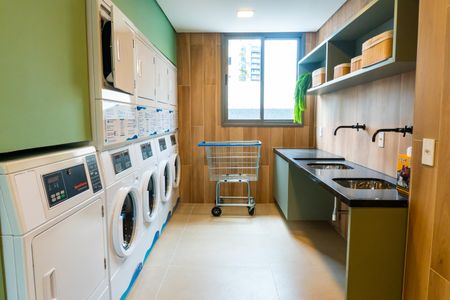 Studio para alugar com 25m², 1 quarto e sem vagaÁrea comum - Lavanderia