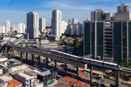 Vista da Sacada da Sala de apartamento à venda com 1 quarto, 32m² em Parque da Vila Prudente, São Paulo