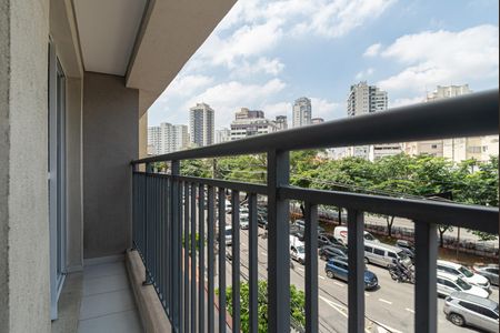Varanda da Sala de apartamento para alugar com 1 quarto, 32m² em Vila Mariana, São Paulo