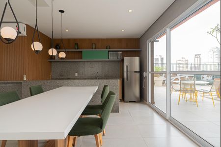 Apartamento para alugar com 32m², 1 quarto e sem vaga Apartamento para alugar com 32m², 1 quarto e sem vagaÁrea comum - Salão de festas