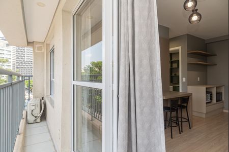 Varanda da Sala de apartamento para alugar com 1 quarto, 32m² em Vila Mariana, São Paulo